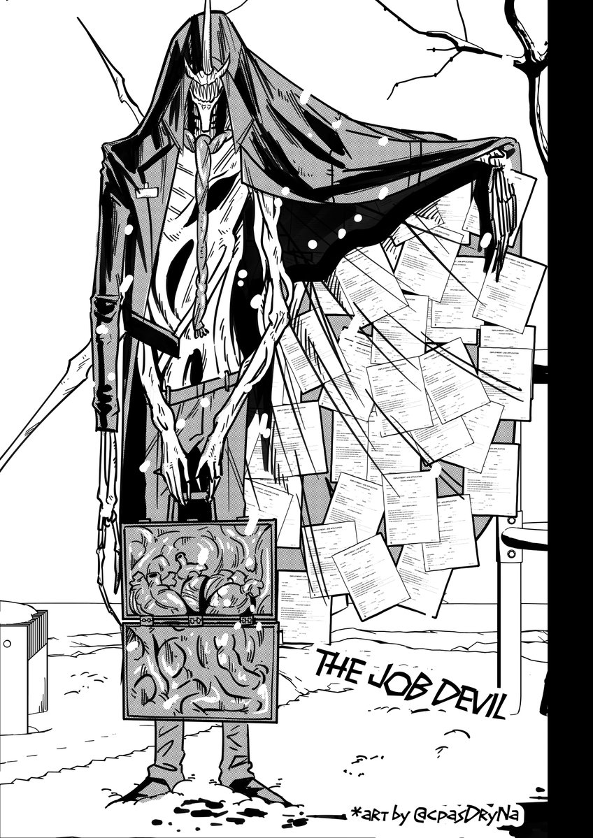 cpasDryNa's tweet image. The Job Devil - concept

The Job Devil steals the heart of every person within a 4-kilometer radius.
All the stolen hearts instantly materialize inside his briefcase.
The victims then have exactly 30 minutes (depending on the number of people) measured by the ticking needles…