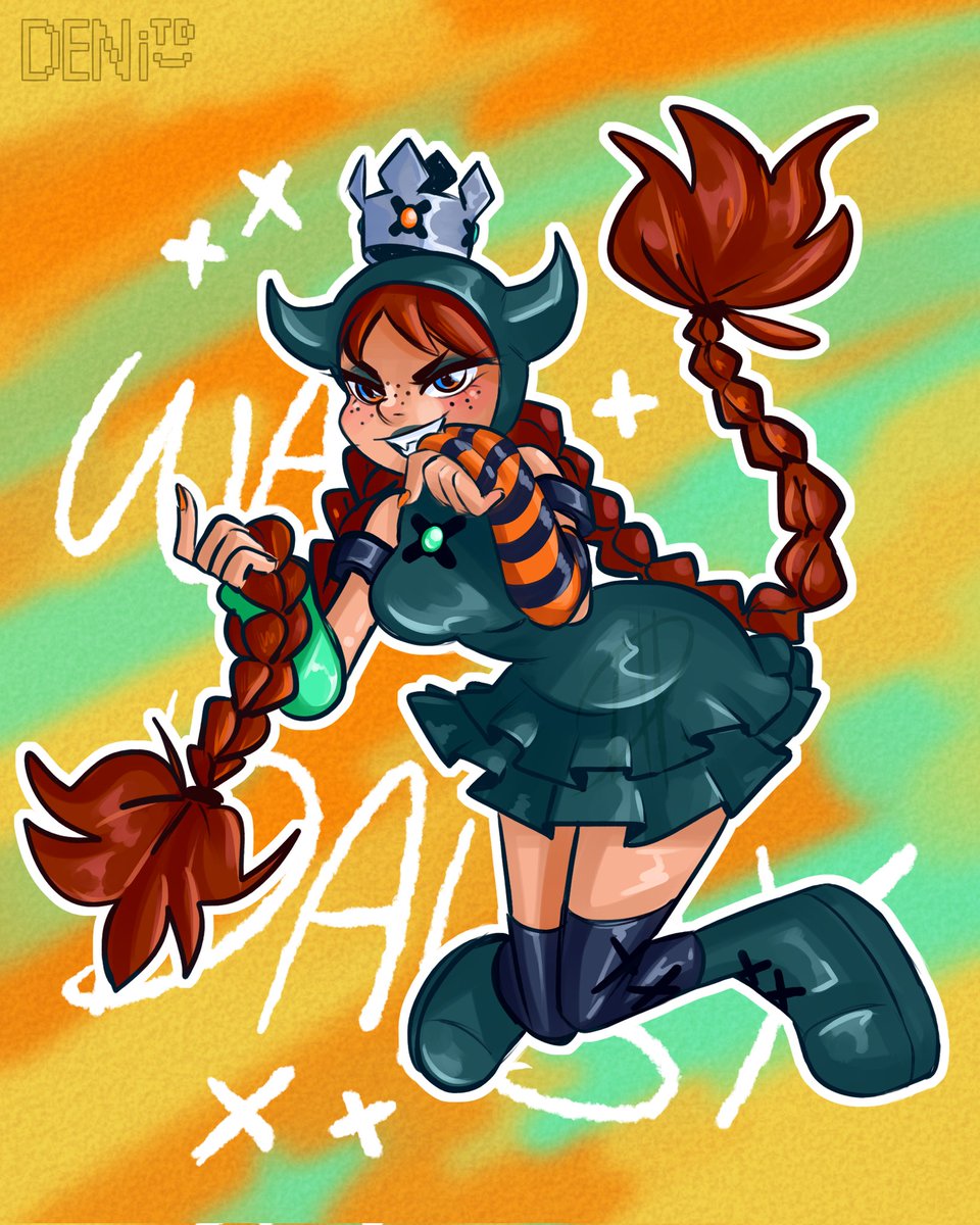 Now Daisy has her own counterpart as well! My design for Wadaisy!   #nintendo #wadaisy