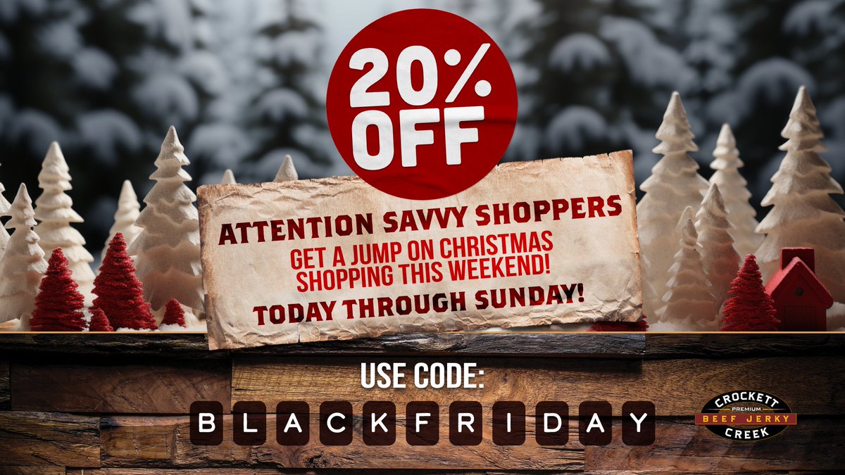 We’re talkin’ gifts, stocking stuffers, and cooking essentials. 🎁🎅🧑‍🍳

Today through Sunday take 20% OFF sitewide👉 crockettcreek.com

Discount Code: BLACKFRIDAY