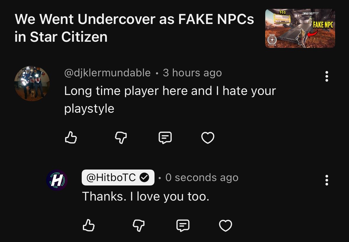 HitboTC's tweet image. Honestly… these comments are the BEST haha @RobertsSpaceInd