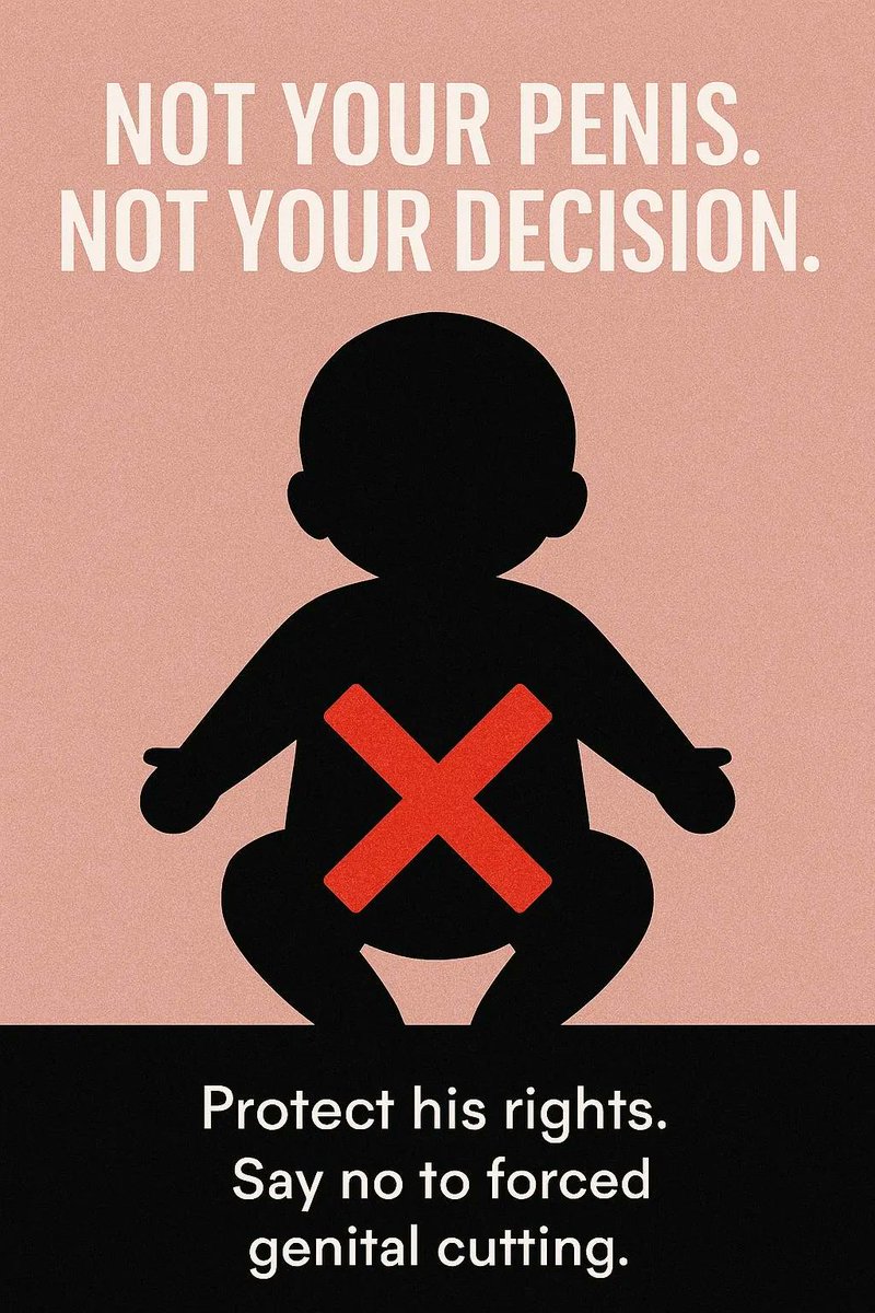 A baby’s body is not a canvas for our fears, traditions, or preferences. He can’t speak. He can’t say no. But one day, he’ll grow up and live with whatever was done to him before he even knew what the word consent meant.

Circumcision isn’t a haircut. It’s permanent genital