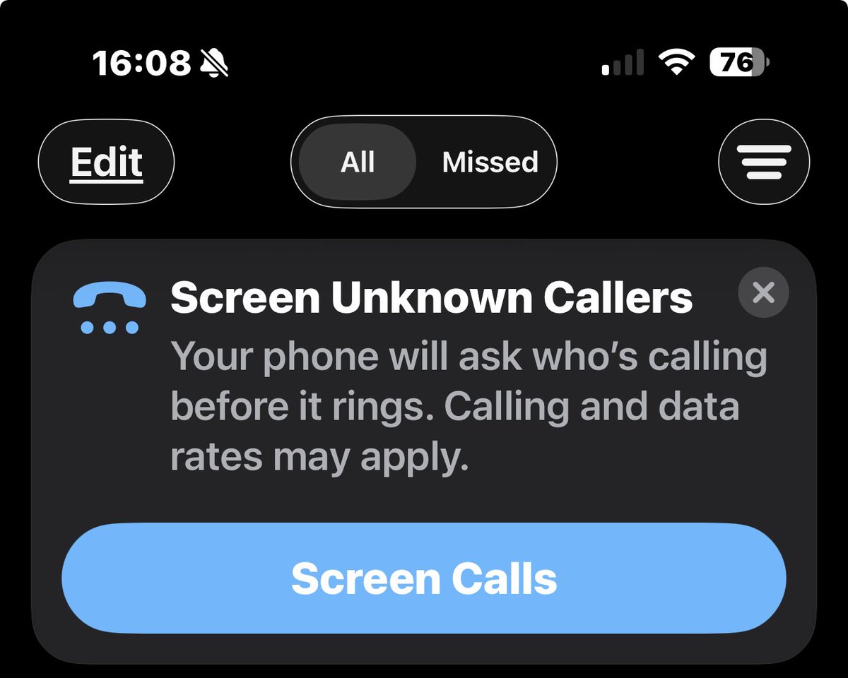 Anyone on here use the "Screen Unknown Callers" on the new Iphone yet? If so, thoughts?...