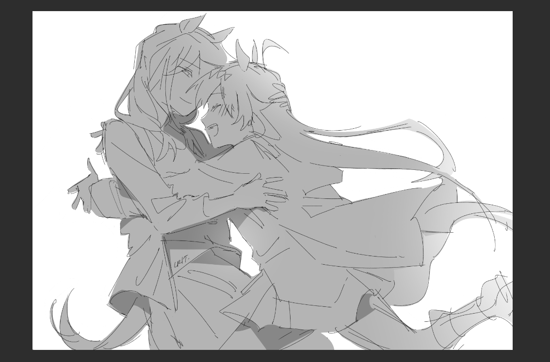 illbehere_'s tweet photo. oguri and mama wip #cingray https://t.co/bPPstkSQ1j