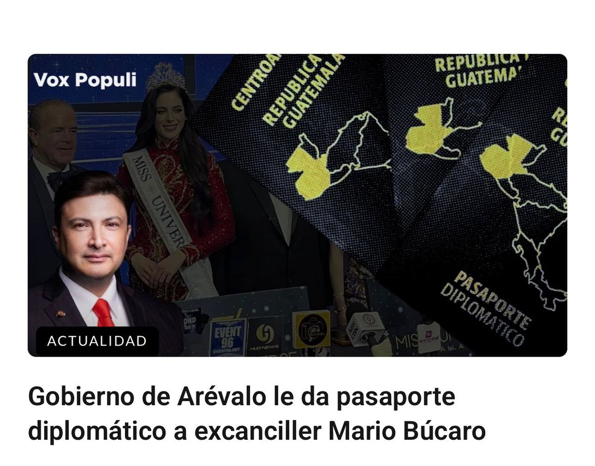 ¿Cuál es el beneficio de un pasaporte diplomático?

En los aeropuertos hay trato privilegiado y no se revisa el equipaje de las personas, lo que permite muchas cosas

Además, no pagan impuestos en otros país. Pero lo más importante: tienen inmunidad

▶️ voxpopuliguate.com/gobierno-de-ar…