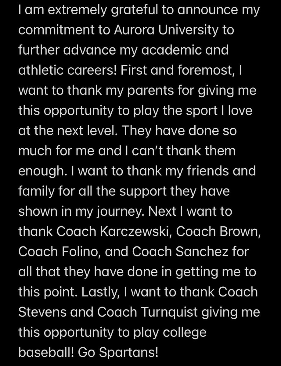 Committed!! 💙🤍 <a href="/jtwestbaseball/">Joliet West Baseball</a> <a href="/AUSpartanBase/">Aurora University Baseball</a> <a href="/ynotllabesab/">Tony Folino</a> <a href="/Brow1Coach/">Coach Tyler Brown</a> <a href="/SanchysMittFix/">Sanchy’s Mitt Fix & Relace</a>