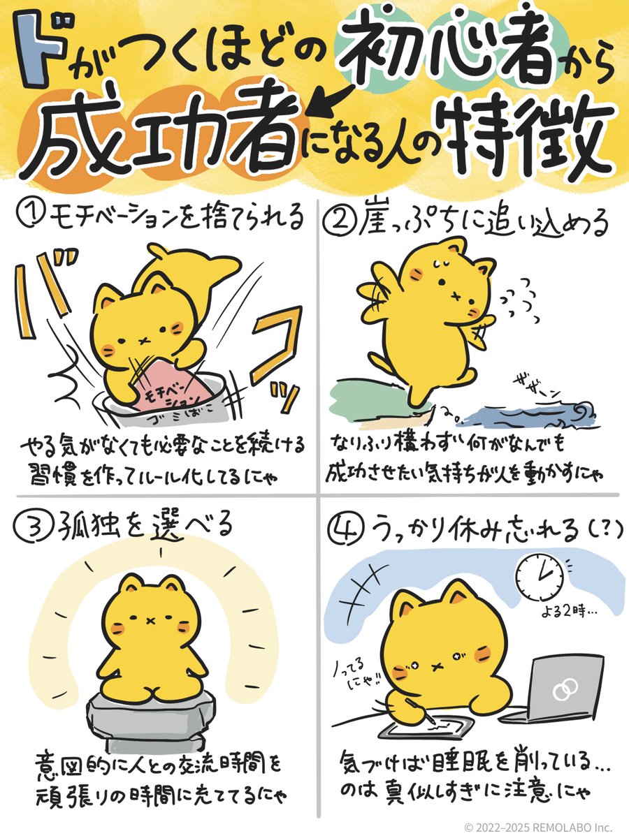 どんな成功者でも、最初は初心者から始まったにゃ。 でも、爆速で結果