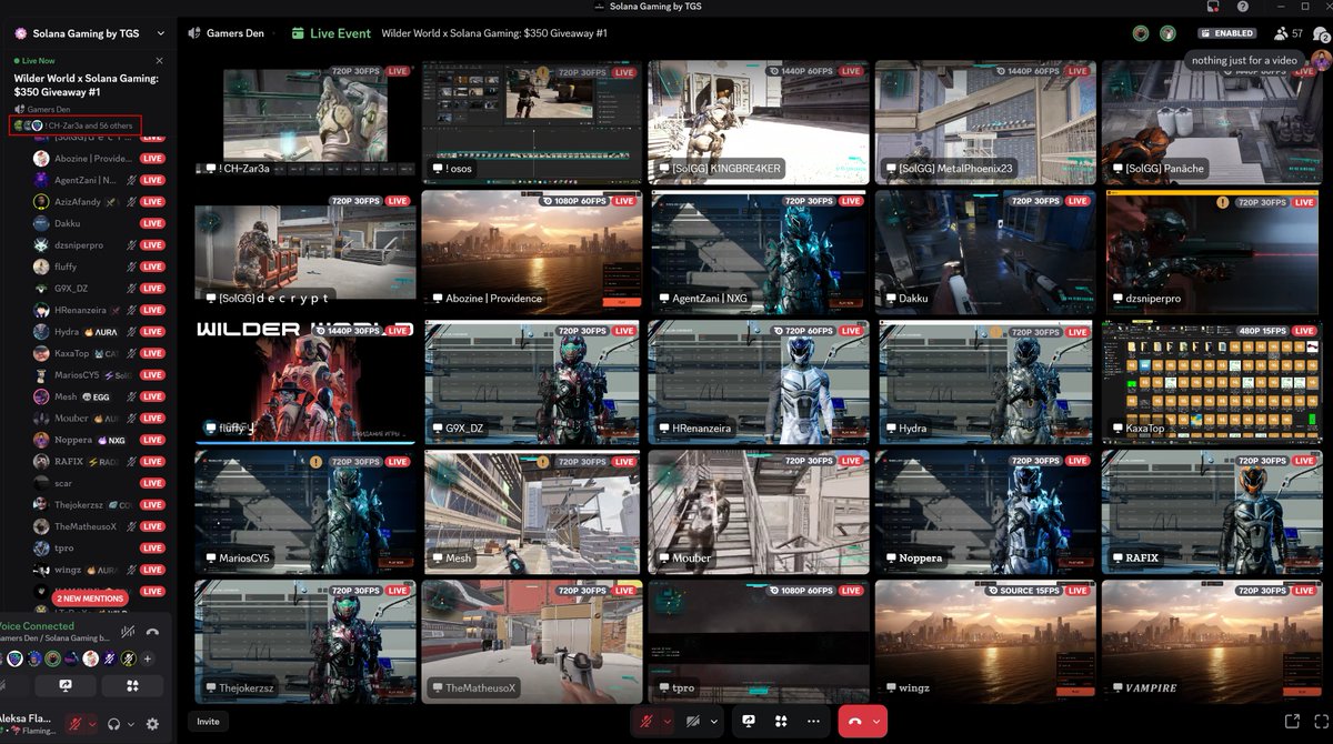 AleksaFlamingo's tweet image. SOLGG IS WILD!

Got home from the trip, first thing I do - I get on Discord, and I have what to see:

Solana Gaming Guild is playing Wilder World 🫡
Solana Gaming Guild is holding the fort! 🫡