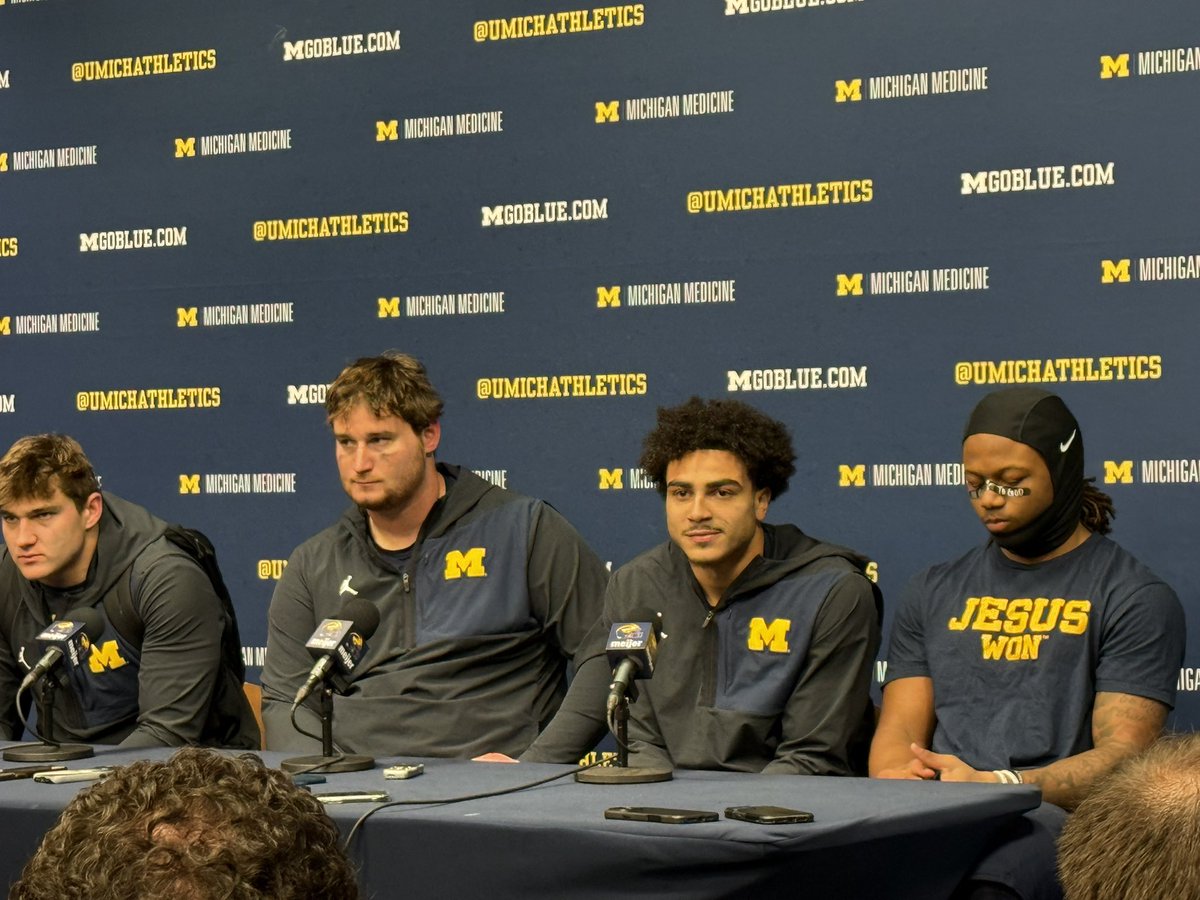 BradGalli's tweet image. Michigan RB Bryson Kuzdzal said the Wolverines protected the Block M after the loss, to prevent Ohio State from potentially planting a flag.

 “We can’t let that happen,” he said. “We didn’t know if they were going to, but we weren’t going to let that happen.”