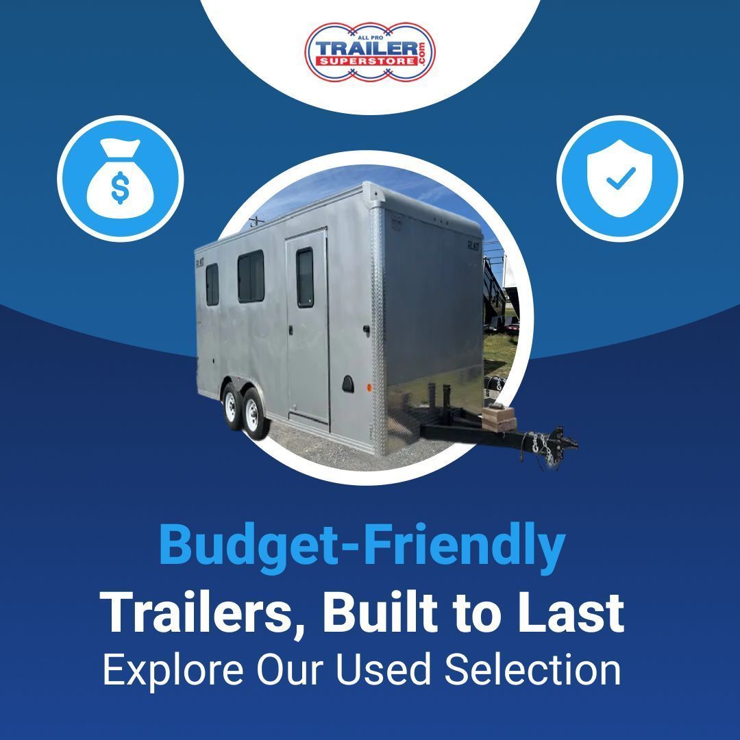 TrailerSStore's tweet image. Get the #trailer you need without breaking the bank! All Pro Trailer Superstore offers a variety of affordable trailers for personal use. Explore our selection of #used trailers, and find the best fit for you! buff.ly/UFxZuwJ