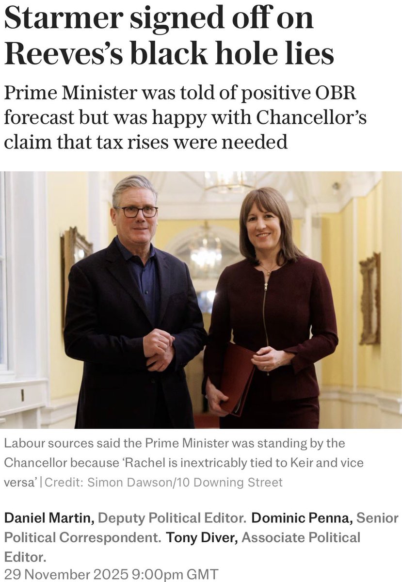 WorldByWolf's tweet image. It cannot be underestimated how sinister it is that the Prime Minister and Chancellor colluded to brief against the British economy.

To deliberately spread economic misinformation against your own country should be an offence worthy of prison time let alone resignation.