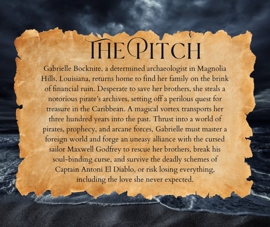 HanoCera's tweet image. Updated #agentsguide to my Adult Romanatsy, “Where Destiny Meets The Tide.” 

In the Query Trenches! 

Pirates of the Caribbean x Indiana Jones x Outlander 

🏴‍☠️❤️⏱️🧜‍♀️⚔️

#query #WritingCommunity