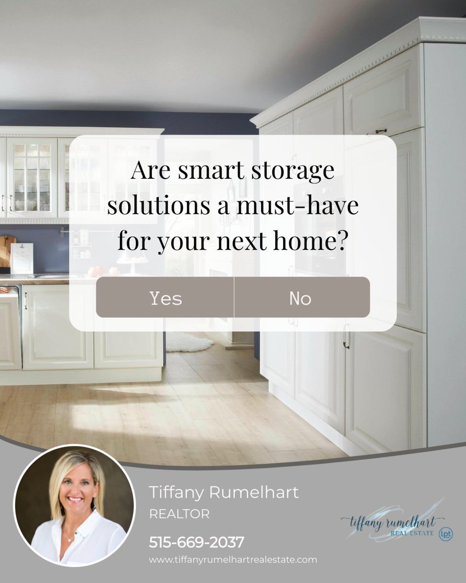TRumelhart's tweet image. 🏡 Are smart storage solutions a must-have or a bonus?

Whether it’s a walk-in pantry, built-in shelving, or under-stair drawers, the right storage can transform how a home feels and functions.

Would you call it a necessity for your next move?

#homedesign #smartstorage
