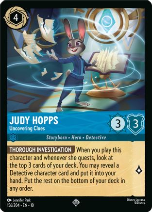 Had a great time seeing #Zootopia2 in theatres today and seeing my hero Judy Hopps in action! 

The #Lorcana promos are sweet. And it's really cool she gets to shine as a great card at the same time her movie is in theatres.