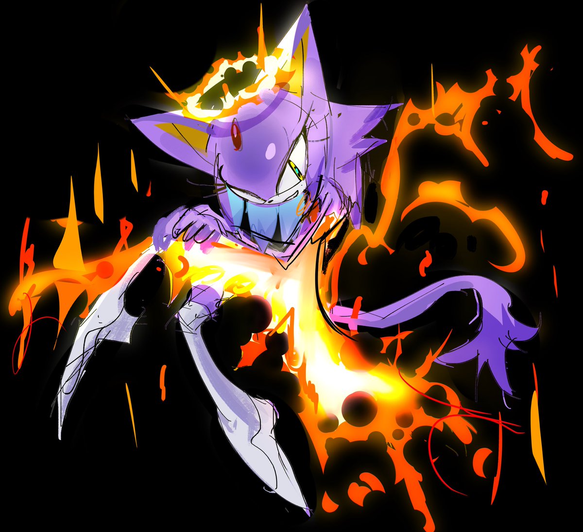 blaze in a fire dress lalala