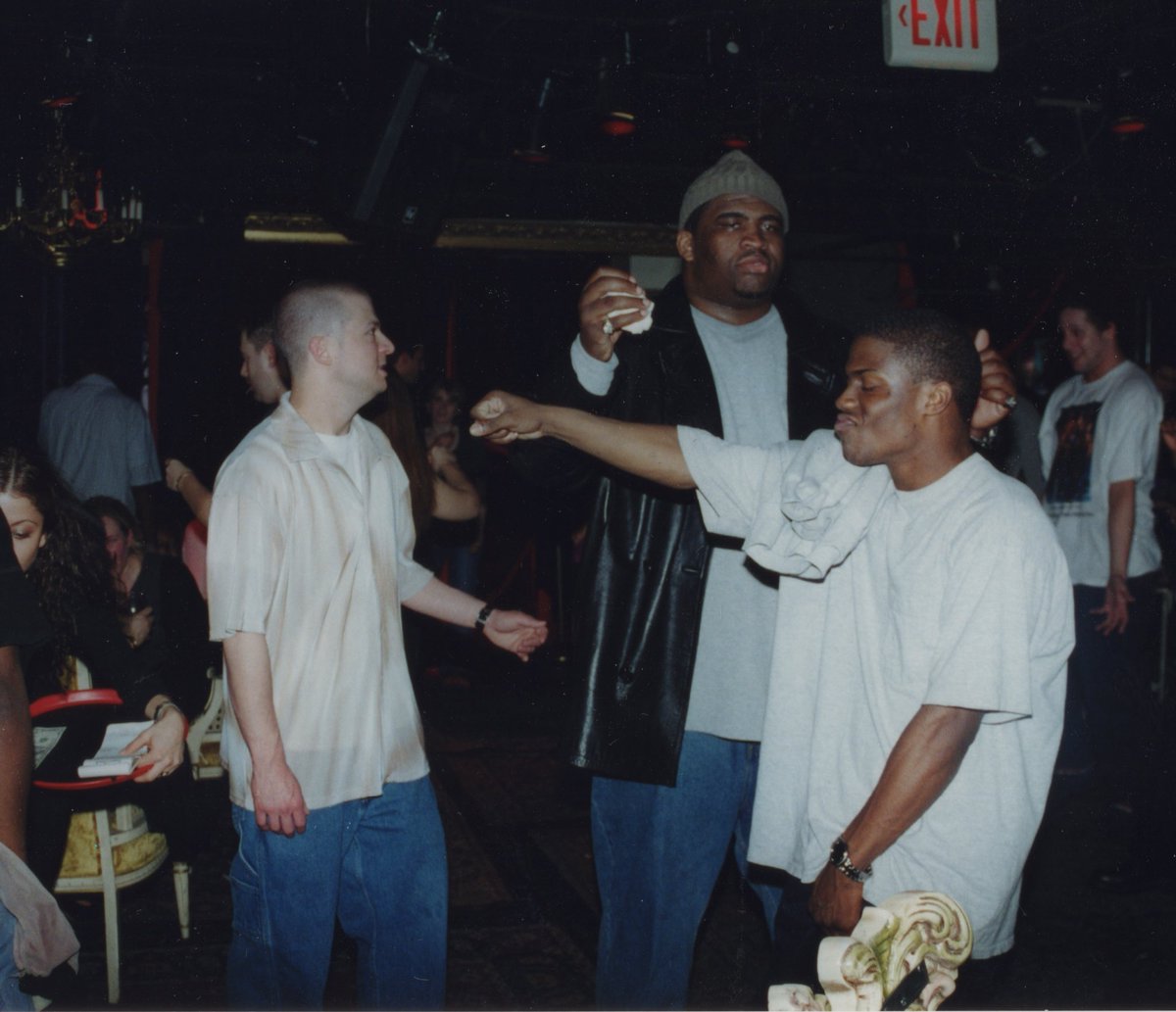 JimNorton's tweet image. I miss being attacked by this rotten jackass . Hard to believe Patrice has  been gone 14 years. My roast in 2003,  set of Tough Crowd 2004, with @KevinHart4real at the VU 2002, with the great @OttoAndGeorge in Vegas 2007.