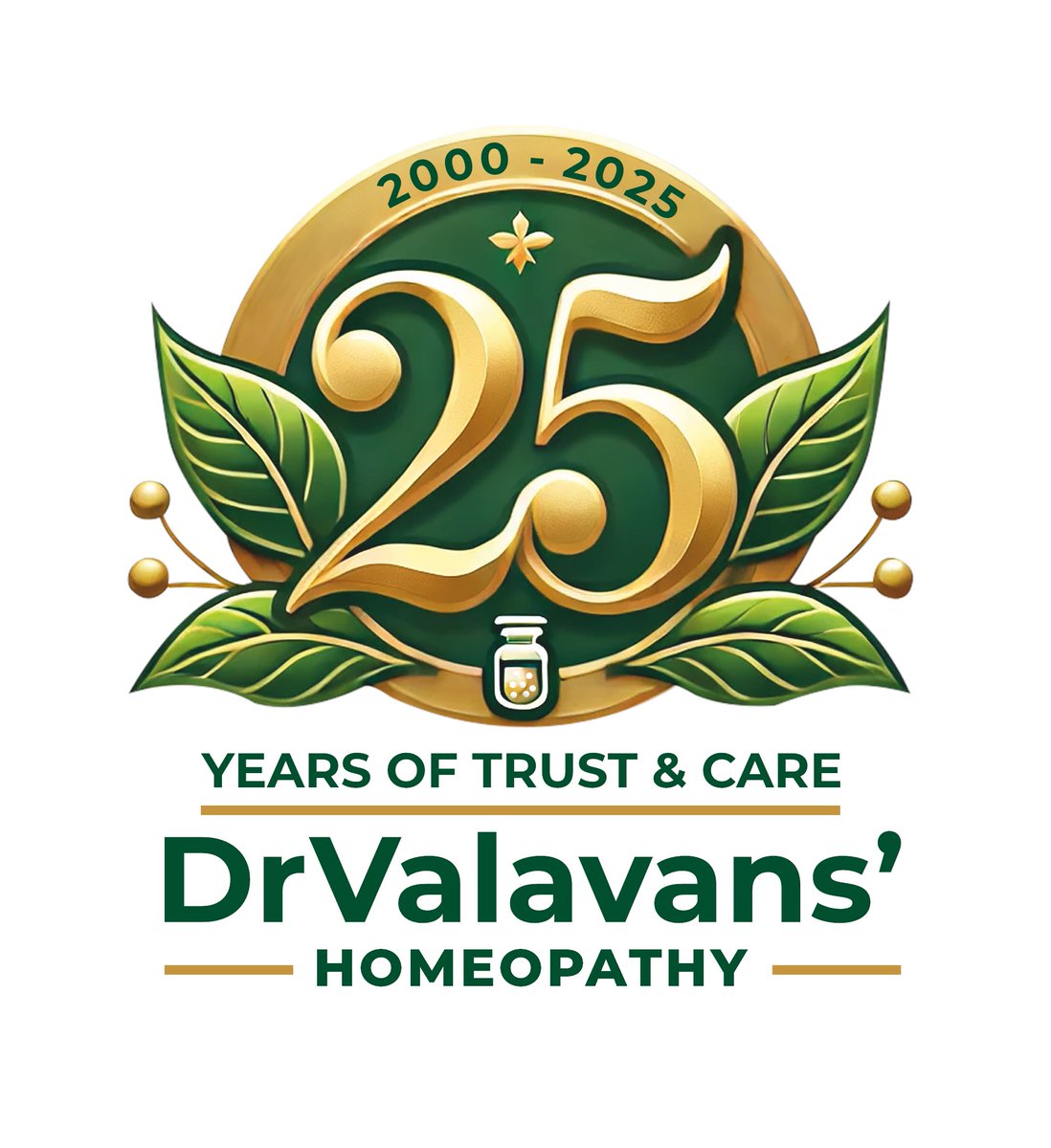 drvalavans's tweet photo. 25 YEARS OF TRUST &amp; CARE – Celebrating Healing Journeys Since 2000

With gratitude and humility, this post officially unveils the 25 year logo of DrValavans’ Homeopathy and marks the beginning of our silver jubilee year. Read our full story here: https://t.co/FPsGJHWLPT. https://t.co/ZalBLhwDTf