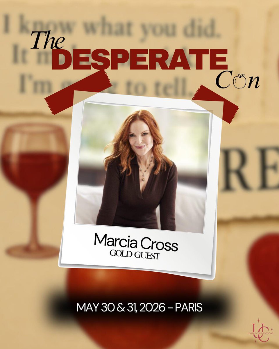 FrConventions's tweet image. Marcia Cross sera à la #TDC organisée par @Union_Conv