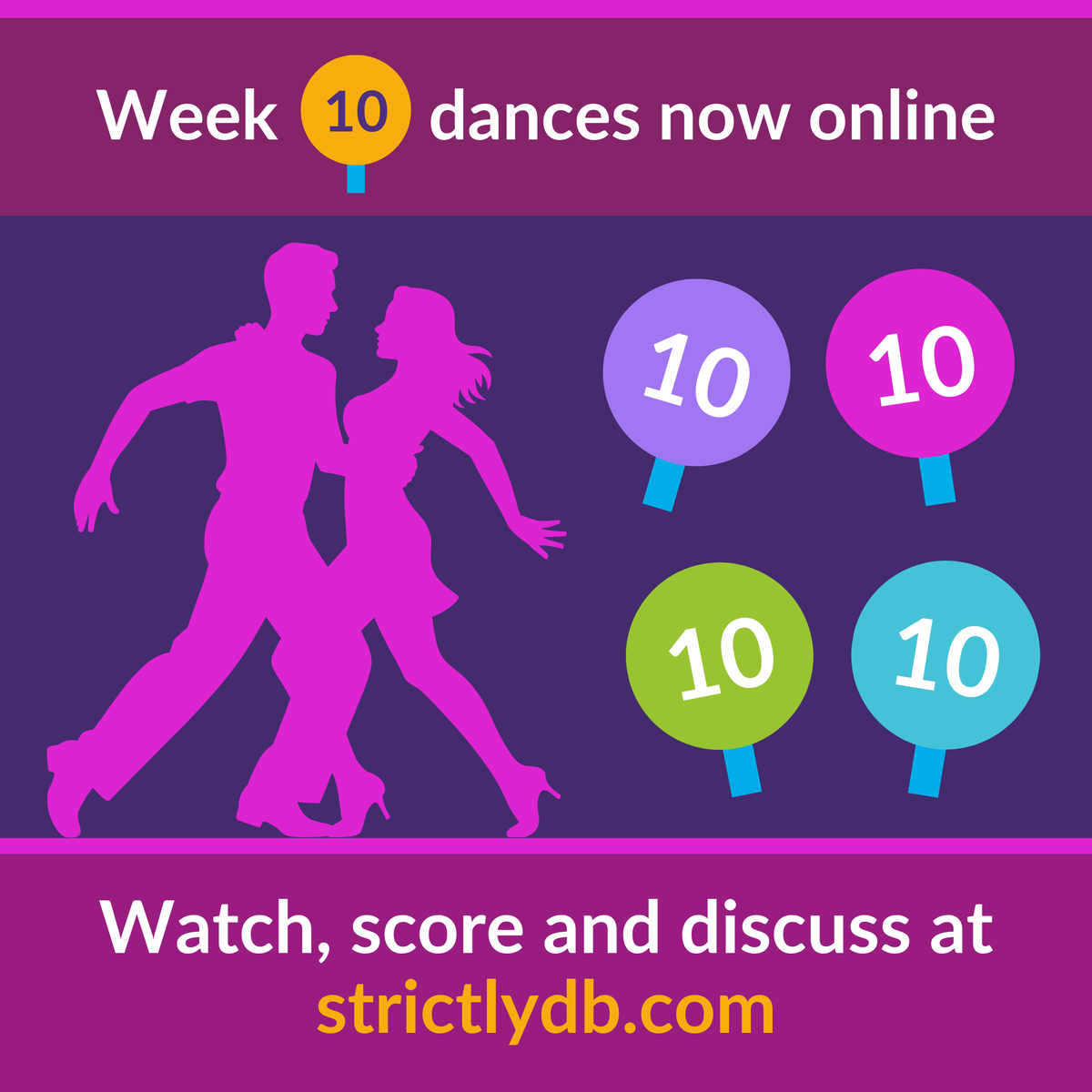 A deserved 1st ever 40 for Carlos with Kaz and the 1st time Wk10 sees 2 perfect scores as Amber dances Strictly's 7th perfect Jive.

Instant dance seemed an instant hit (we ❤️ Claudia's Rail of Clothings) but we hope Alex is OK &amp; wasn't limping

strictlydb.com/dances/

#Strictly