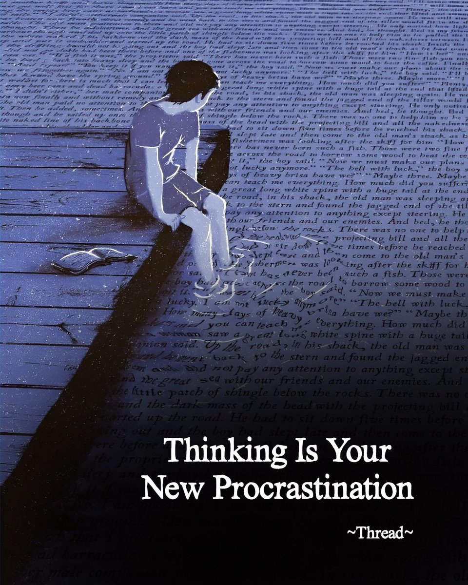 DadNotebook's tweet image. Thinking Is Your New Procrastination

~Thread~