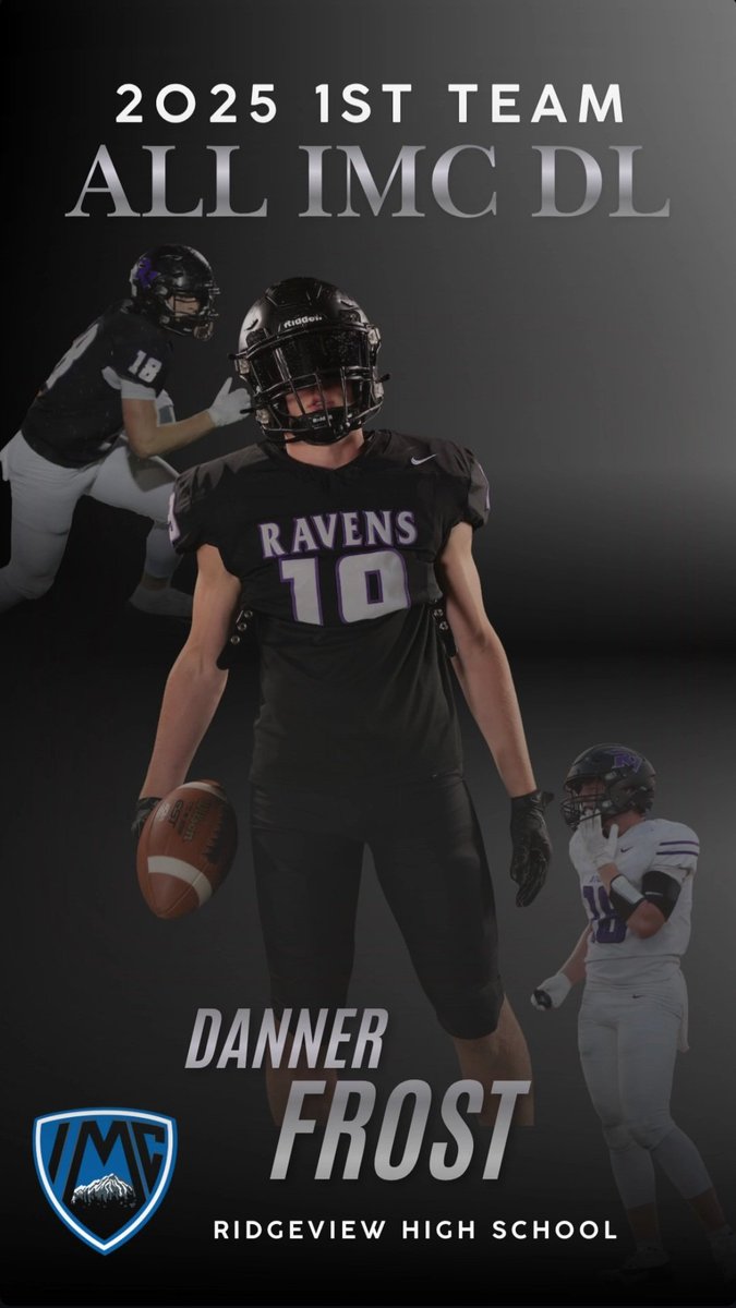 danner_frost19's tweet image. 1st Team All-Conference Tight End and D Line

6'2" 215 
4.1 GPA
2026 Recruit 

@RHauck17 @TheCoachJMarsh @RavenRecruiting @ByBrianRathbone @CoachKyleSamson @BrianHarris_WOU @coachbradycrane 
@eoucoachbrown @NFFOregon