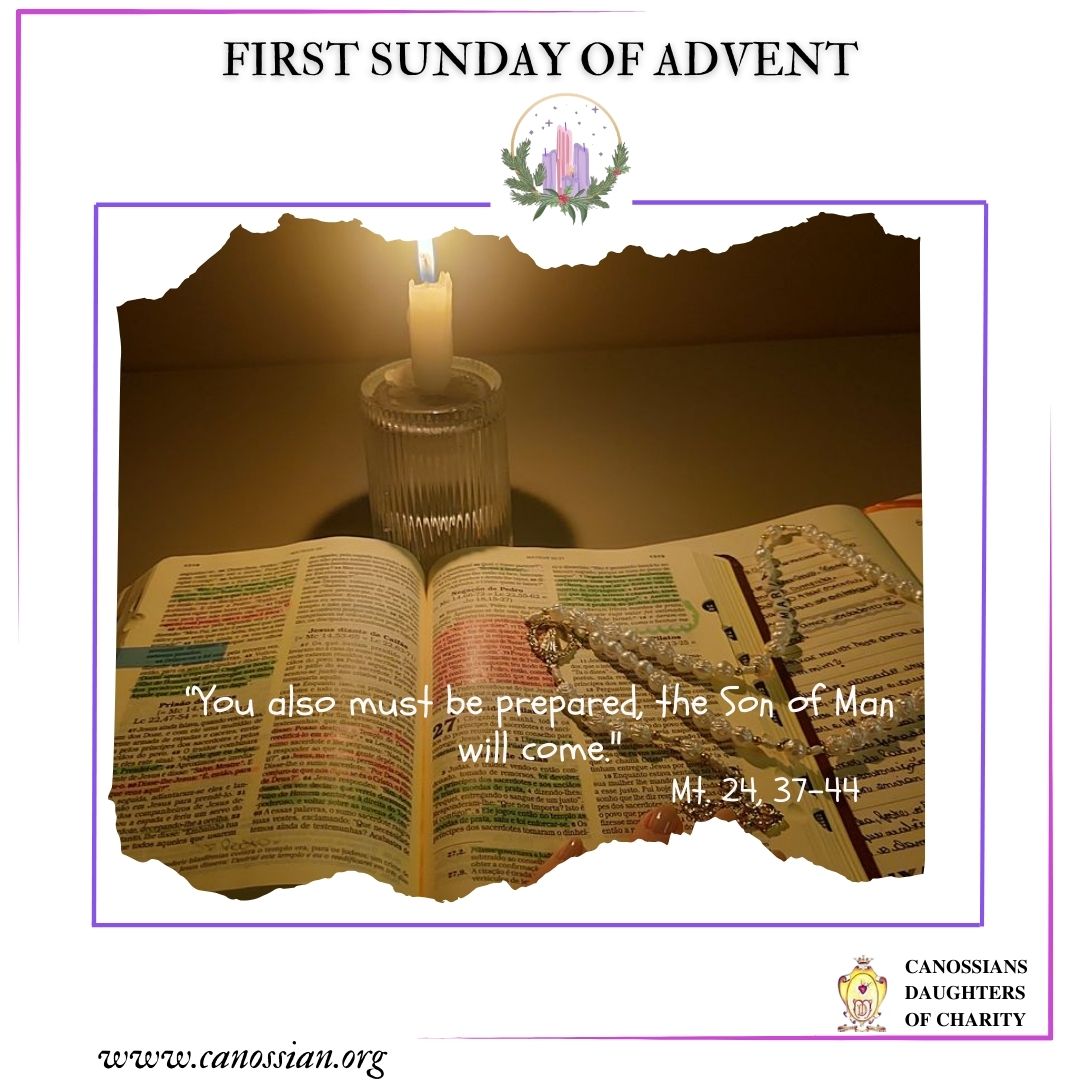 infocanossiane's tweet photo. First Sunday of Advent
“Be watchful, for you do not know the hour.”
Jesus reminds us that the true when is our everyday life.
In each day we walk our path of salvation, waiting with hope for the Lord.
#canossians #womanoftheword #pilgrimsofhope https://t.co/wjG5TwFvQf