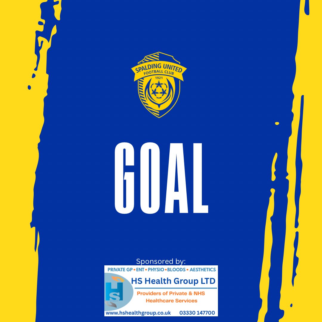 SpaldingUnited's tweet image. That’s SEVEN. 7-0. Goal for Spalding. Dion shoots from outside the area, takes a deflection and falls into the opposite corner of the net. 

🔴 0 - 7 🔵