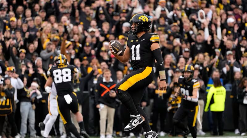 IowanStallion's tweet photo. Mark Gronowski’s Final Regular Season

1,529 Passing Yards
8 Passing Touchdowns
491 Rushing Yards (Program QB Record)
15 Rushing Touchdowns (Program QB Record)
1 Receiving Touchdown (1st QB Rec. TD since 1994)

Stud. Thank You Mark https://t.co/Iorxh4M9zF