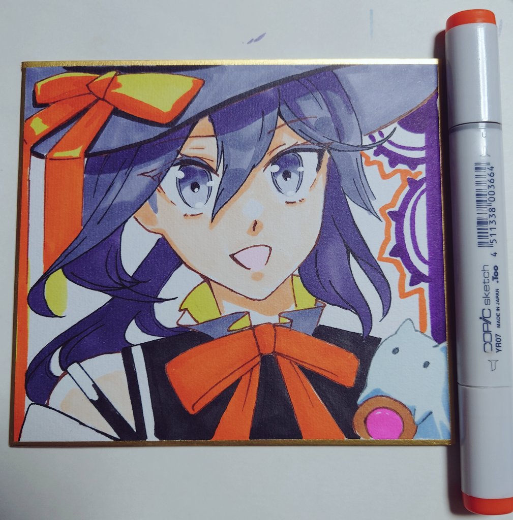 アオイトリ 小夜 色紙 曙〜ハロウィンmode〜 ミニ色紙