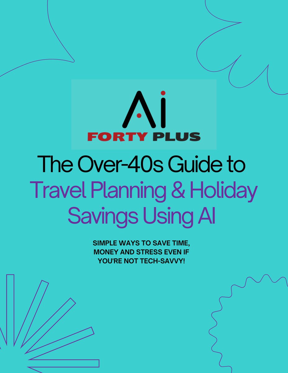 FortyPlusAI's tweet image. Get Your Free AI Guide and NEW TITLES COMING!
I wrote an overview guide for friends and family on how to use AI to save time and money with the over 40&apos;s in mind! If you or anyone wants a copy just visit fortyplusai.com. #AIForBeginners #Over40