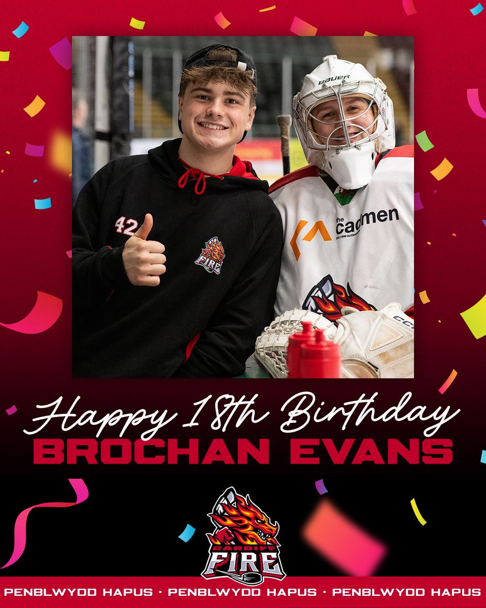 Happy 18th Birthday to our #️⃣4️⃣2️⃣ goalie Brochan Evans 🥳🎂🎈🎉

We hope you have an amazing birth(game)day, Broch!! ❤️🔥

P.S. And a big congratulations on passing your practical driving test this week 🙌

#HappyBirthday #PenblwyddHapus #FireFamily