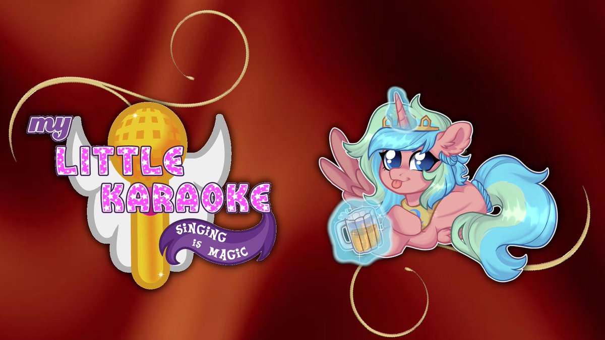 Uuh? What is this? Hammonia protested that we didn't offer My little Karaoke for the last years anymore so we obeyed her and will bring it back!

Hammonia can't wait to listen to you all singing Hearth's Warming songs at our Event.