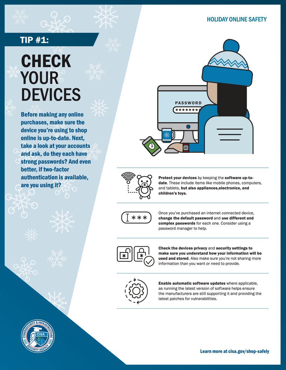 manup4's tweet image. #SecureTheSeason for Holiday Online Shopping #Safety with @CISAGov !
