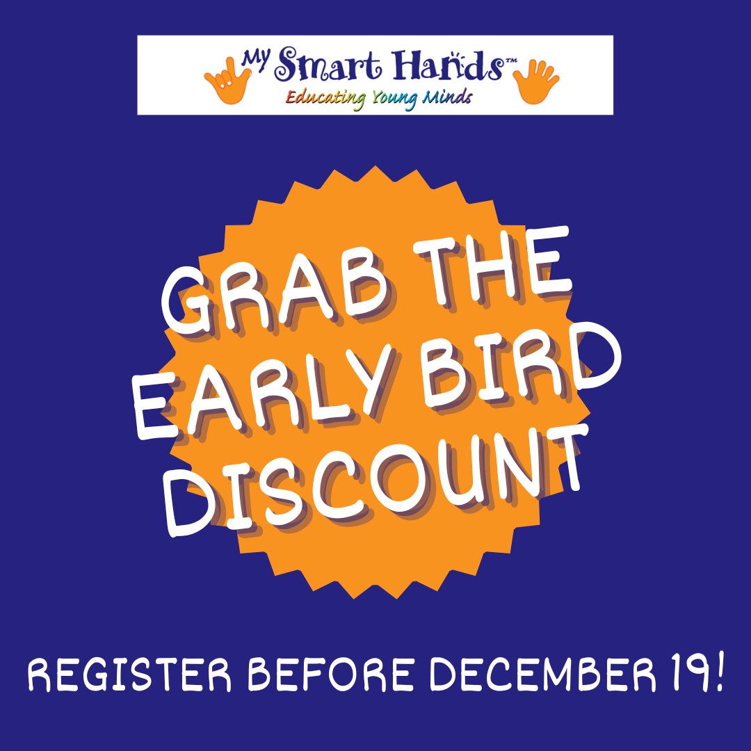 MySmartHandsLP's tweet image. Don&apos;t miss out on the early bird discount! Register by December 19 and start an exciting learning journey with My Smart Hands Calgary! 👐📚 #EarlyBird #LearningFun