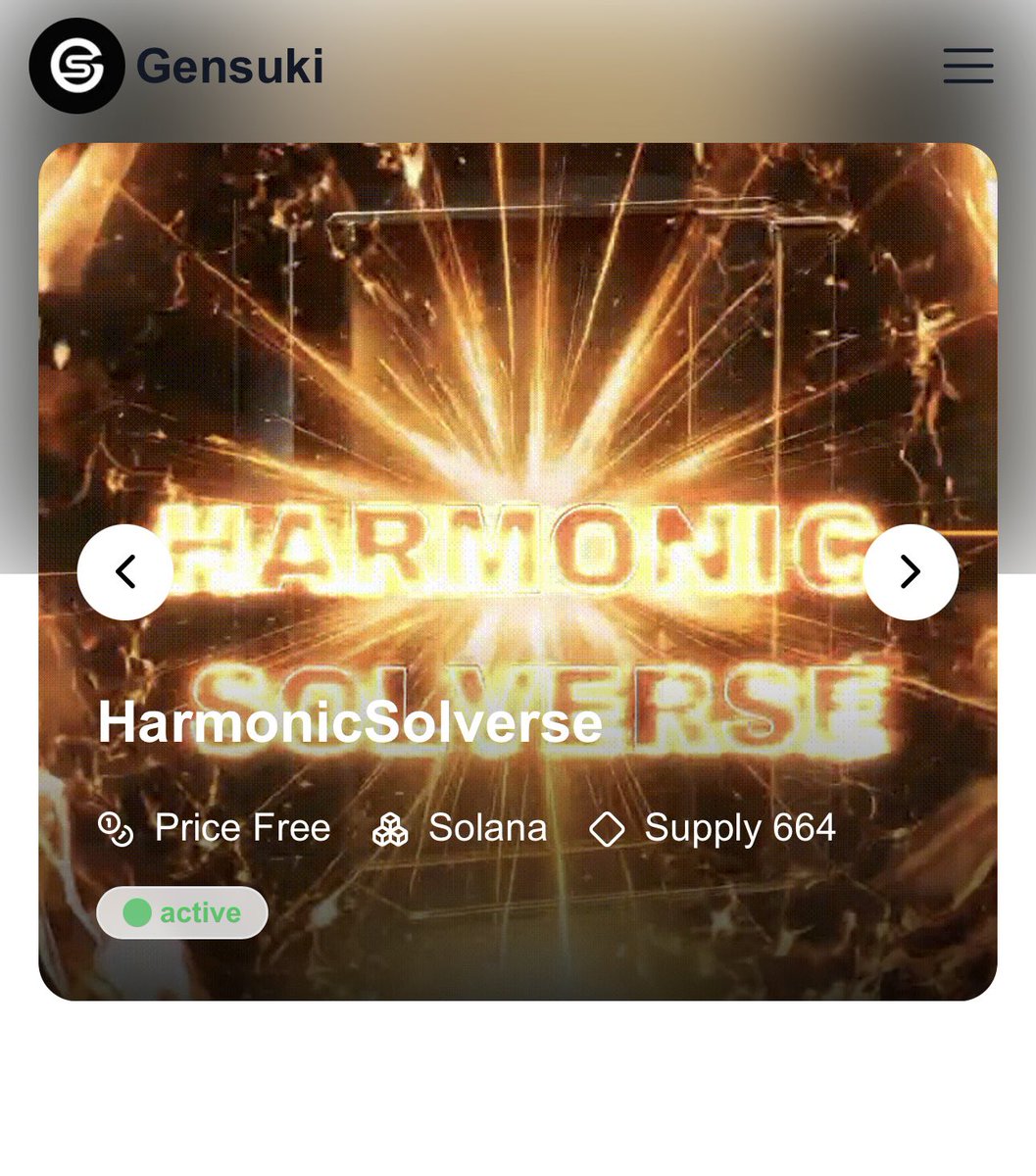 CipherVoss's tweet image. The Sun has Risen ☀️☀️☀️☀️

Come Collect! ⬇️⬇️
app.gensuki.xyz/Solana/Harmoni…