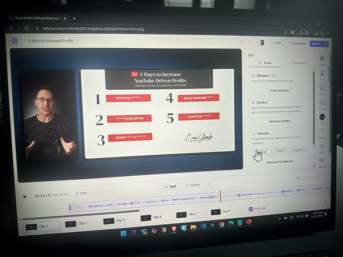 Just re-recorded a mini course for an upcoming promotion for the third time 😅