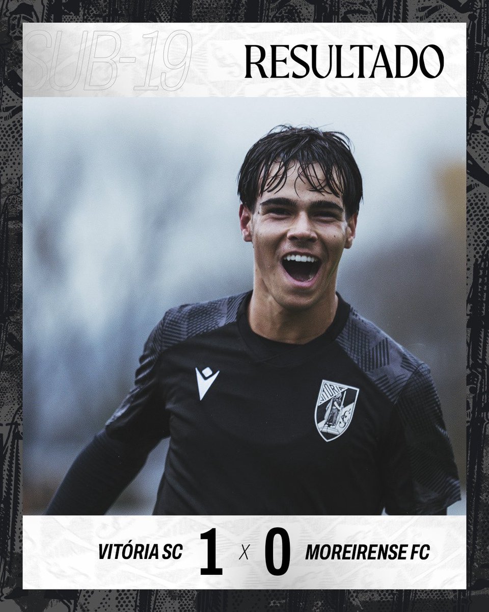 VitoriaSC1922's tweet image. Triunfo no dérbi vimaranense! ✌️

⚽️ Duarte Lopes

#UnidosPeloVitória • #Sub19 • #VSCMFC