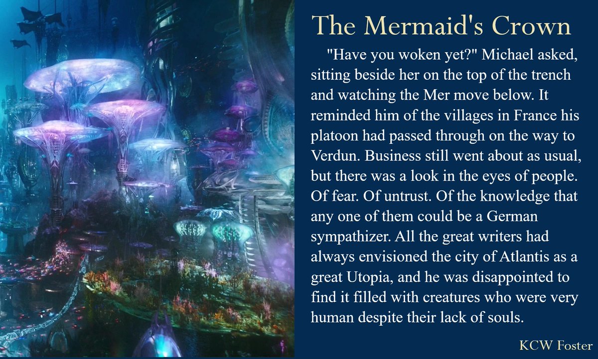 AuthorKcfoster's tweet photo. The Mermaid's Crown. Currently 30% edited. Querying next year.
#F #WIP 
#authors #Creative #BOOM #SneakPeek #mermaids https://t.co/nmQPDer1qi