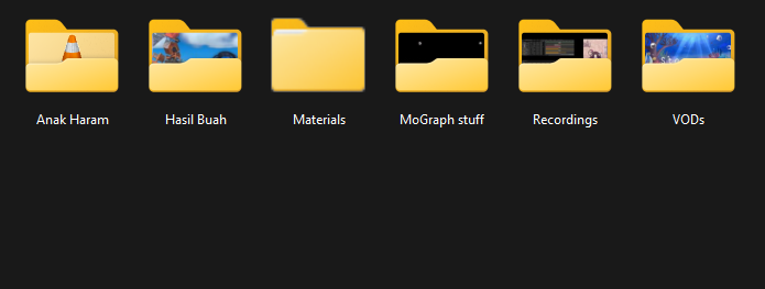 I organized my folders!