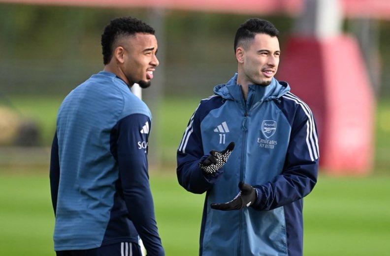 Thegunnerswatch's tweet image. Gabi x Martinelli 

#afc