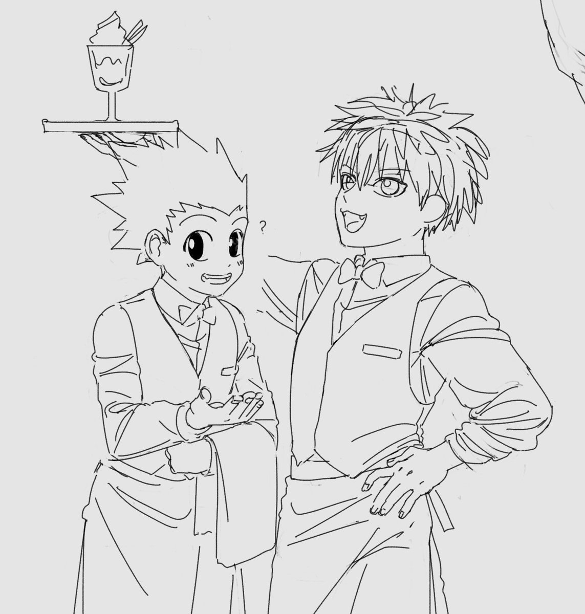 곤 키르아 머리카락 그리는 법 까먹었다