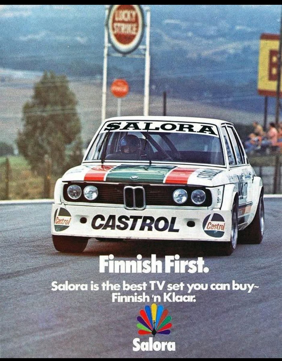 HacklinPekka's tweet image. Somessa tuli vastaan Saloran mainoskampanjaa 70-luvun lopulla. Sanoisin, että tämä on Etelä-Afrikan vakioautosarjaa. Ollut kyllä haasteellinen vientimarkkina. Ja siis mitä ihmettä, Salora laittoi tehtaan Swazimaahan. Ei ihme, että rahat loppui.