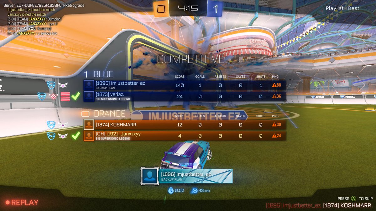 pas mal les maj <a href="/RocketLeague/">Rocket League</a> ça change absolument rien 
#ROCKETLEAGUEISDEAD