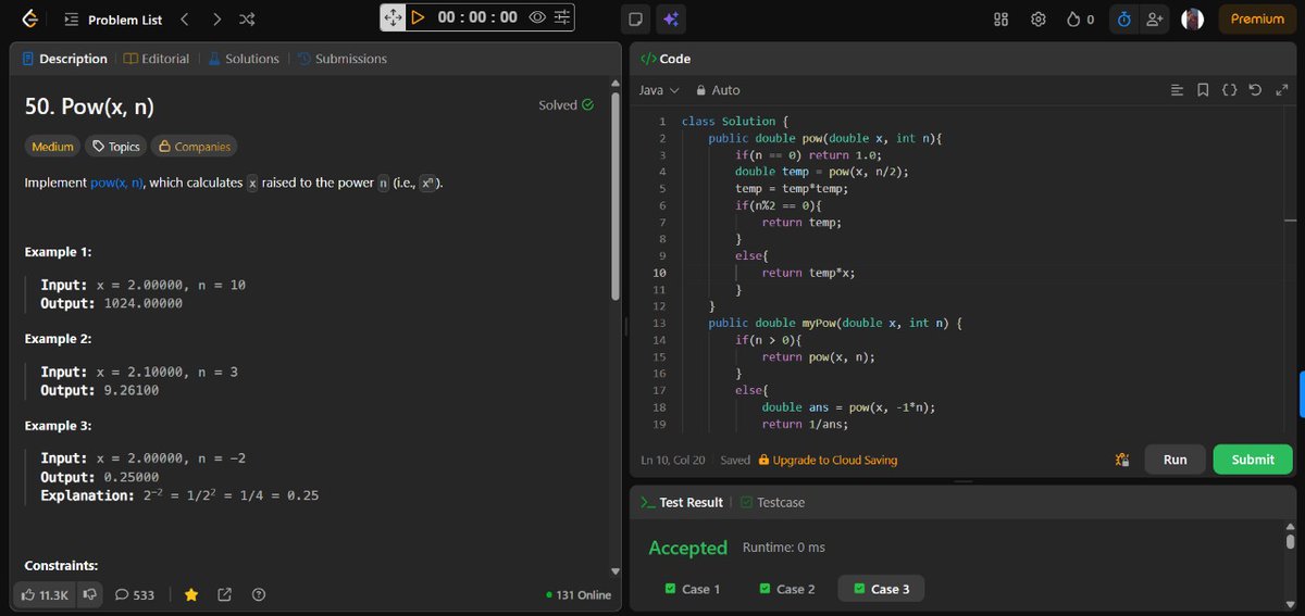 aaasifsays's tweet image. Day 5/100 Update! 🚀
💻 Solved Pow(x, n) leetcode medium
🎯 Learned more on CI/CD Pipelines, execute jobs, and understood runners &amp;amp; their types
⚡Weekend rest day — went out for a cheat meal
📚 Read &quot;Achieving a goal is only a momentary change&quot;
#100DaysOfCode #100DayChallenge
