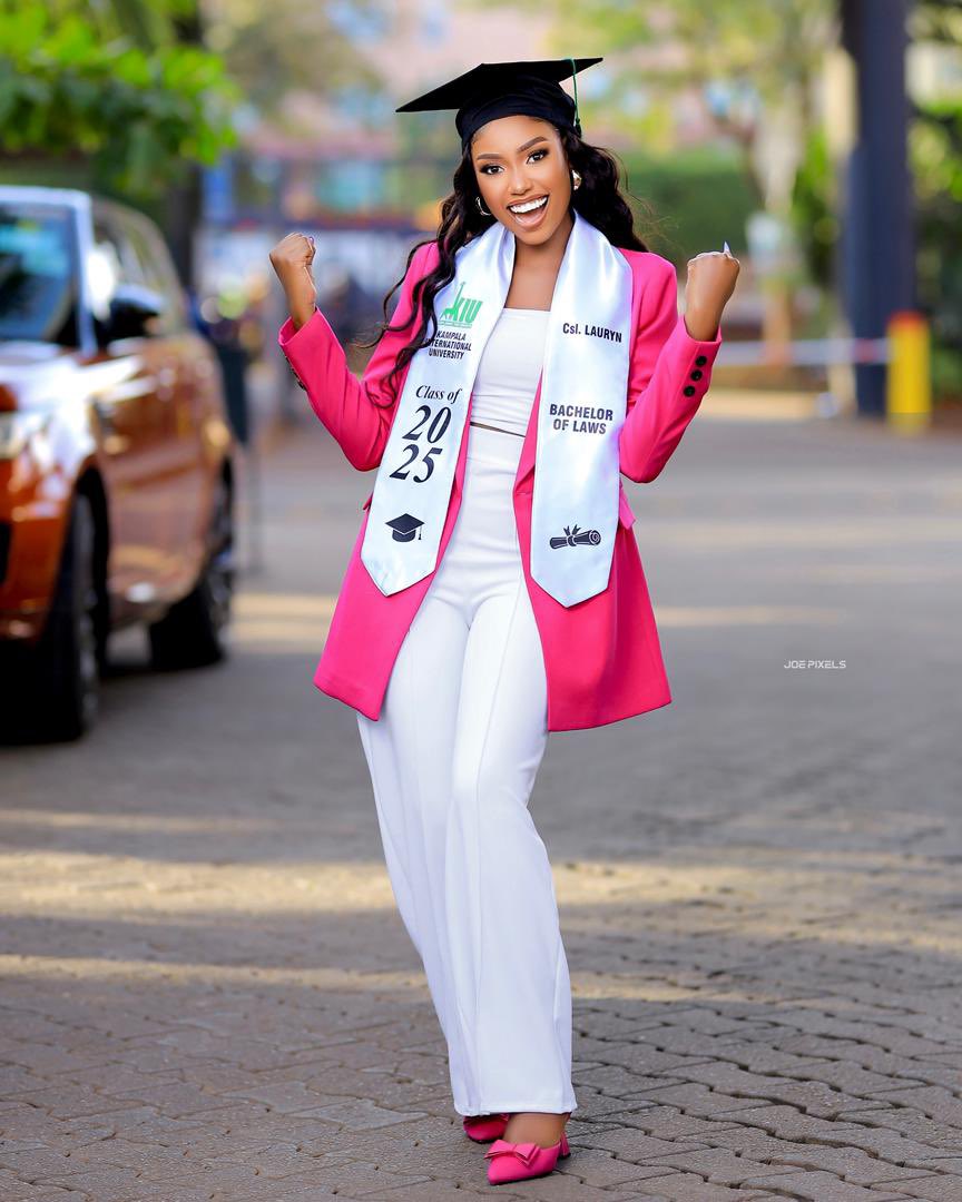 Rctclub_KIU's tweet photo. ๐ซ Beauty, Brilliance & Achievement!
Cheers to our Past PR Director Lauryn Mable Nabasiita upon reaching this incredible milestone.
Your energy, elegance and communication genius lit up our Magical Year.
The world is yoursโgo shine! ๐โจ
#KIU32ndGrad https://t.co/fmmykU1HEm