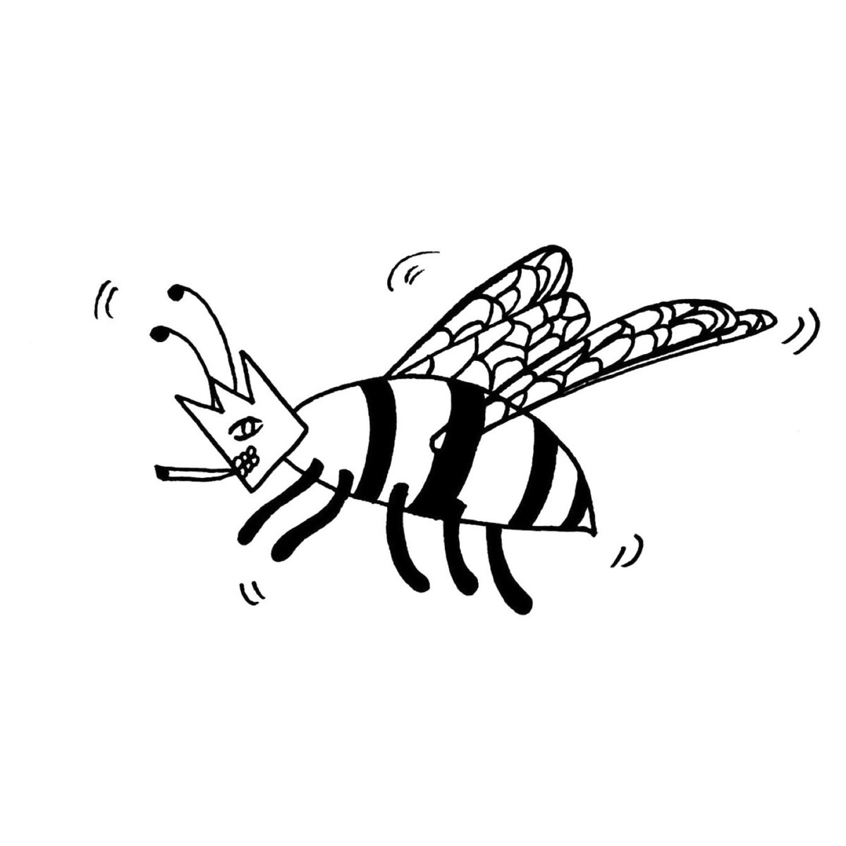 guanying_wu's tweet image. 🐝 

#bee #art #funart #sketch
