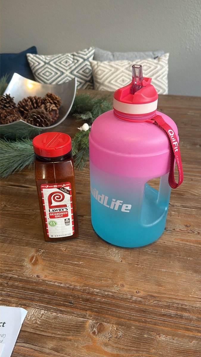 man_decoded's tweet image. Adding salt to my daily gallon of water has been a game changer for my performance.  Makes for a more interesting flavor as well.