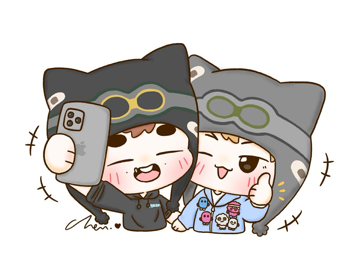 Chen_hw615's tweet image. 귀여운 작은 고양이 두 마리🩵
#SHINee #샤이니 #키 #온유 #KEY #ONEW