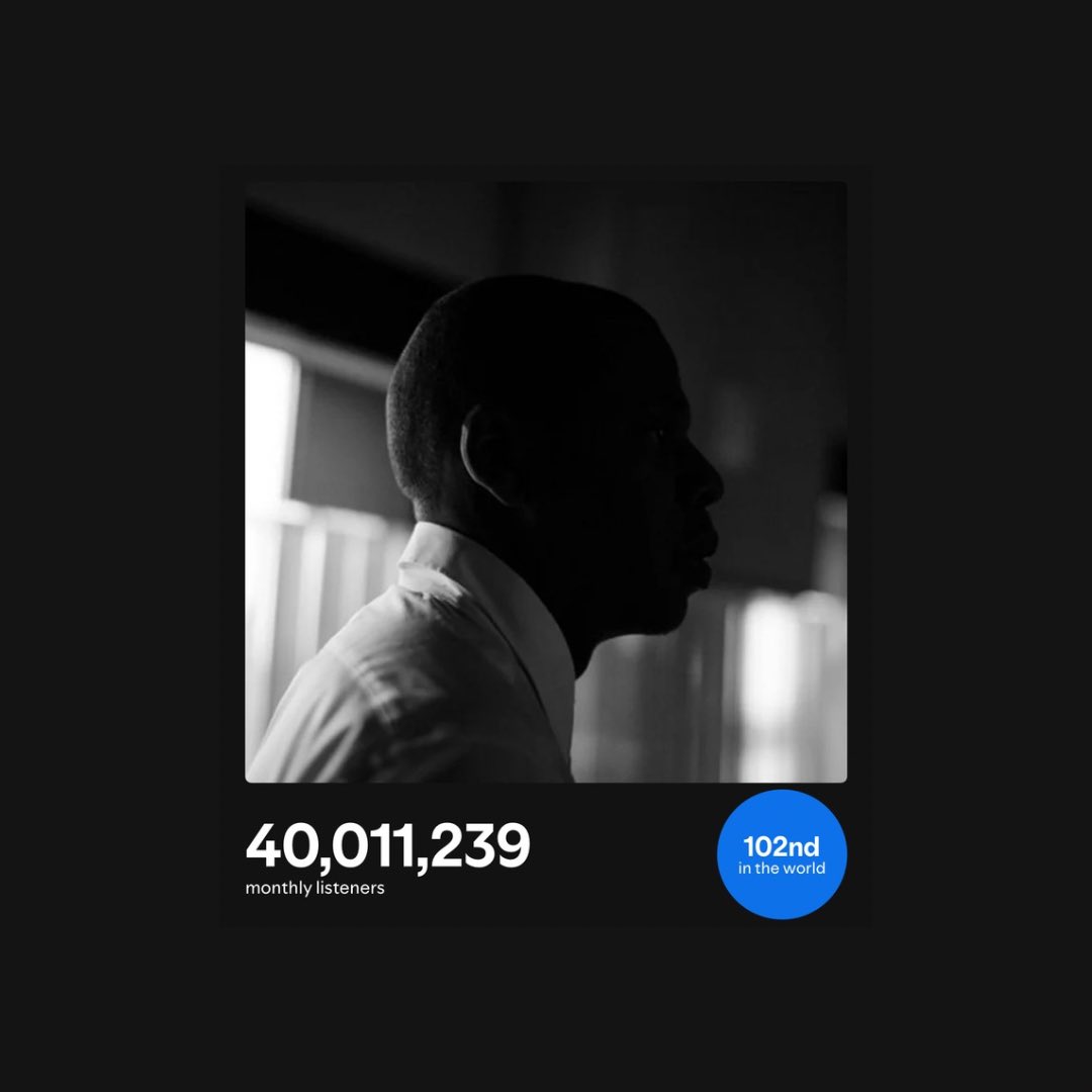 HipHopAllDayy's tweet image. Jay Z has now surpassed 40M monthly listeners on Spotify for the first time in his career 🔥🏆

He does so despite not releasing any new music in over eight years.