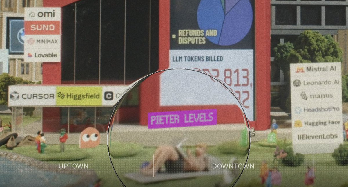 @stripe 在 BFCM 主题城市里精心设计的彩蛋数量简直令人难以置信
* @cursor_ai 以外的鞋子
* 将鼠标悬停在像 @levelsio 这样的人身上
* Cheeky Pint 酒吧
* @tryramp 坡道
* @b