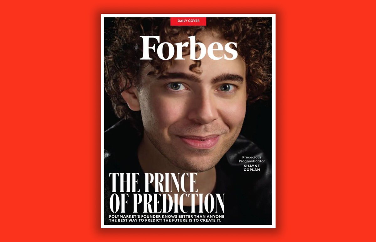 verrissimus's tweet image. Prediction markets goat @shayne_coplan on today&apos;s Forbes cover 🔥🔥